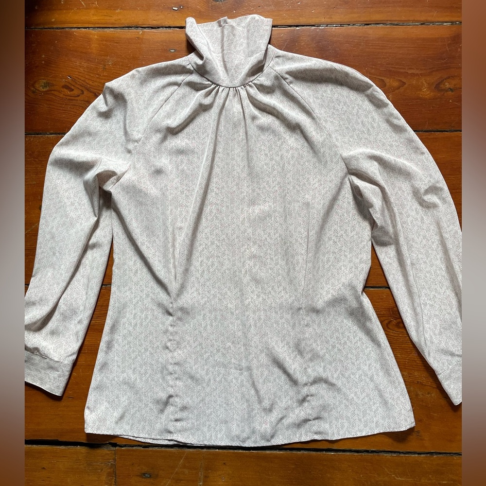 VTG Evan Picone striped blush blouse, 12